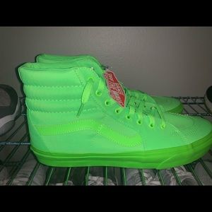 Vans Sk8-Hi Neon Green SZ: 11.5